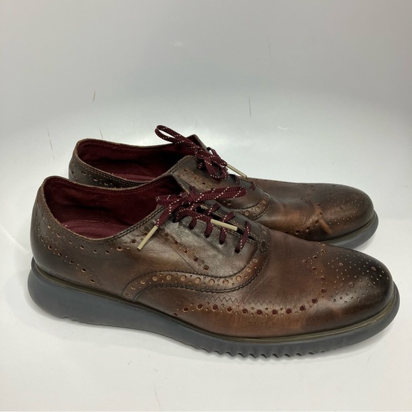 Cole Haan Zerogrand leather wingtip Oxford shoes size 9 - Picture 1 of 7